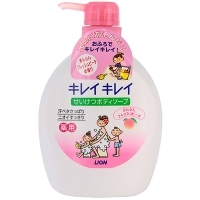 Жидкое мыло для тела "Kireikirei", с дезодорирующим эффектом, с ароматом персика, 580 мл артикул 1736b.
