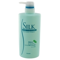 Шампунь для волос "Silk" с природным коллагеном и ароматом мяты, увлажняющий, 520 мл артикул 1770b.