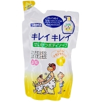 Жидкое мыло для тела "Kireikirei", с дезодорирующим эффектом, с ароматом лимона, сменная упаковка, 420 мл артикул 1779b.
