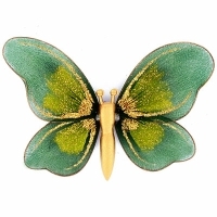 Украшение для штор "Бабочка" малая, цвет: темно-зеленый артикул 1825b.