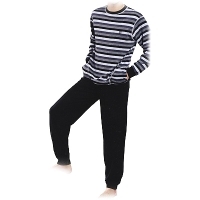 Пижама мужская "Elegant Attitude" Размер: 46, цвет: Nero (серый c черным) 6556 артикул 1865b.