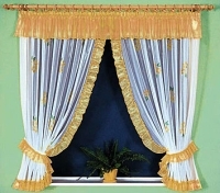 Гардины из тюля "Stella", цвет: фисташковый, высота: 180 см артикул 1892b.